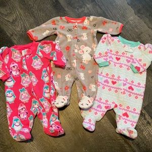 Newborn Fleece Pajamas